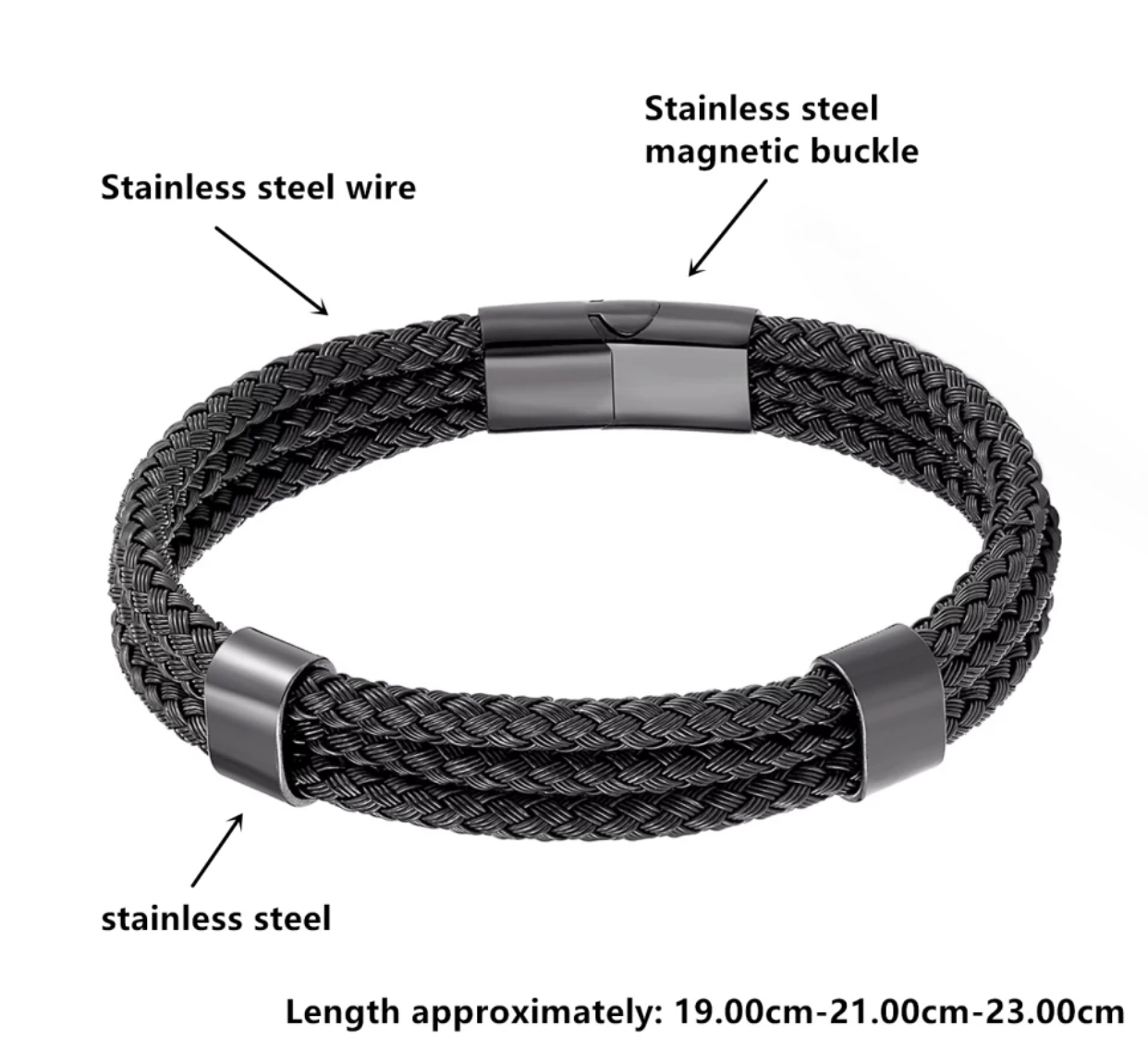 MultiLayer Stainless Steel Wire Bracelets Tooshup